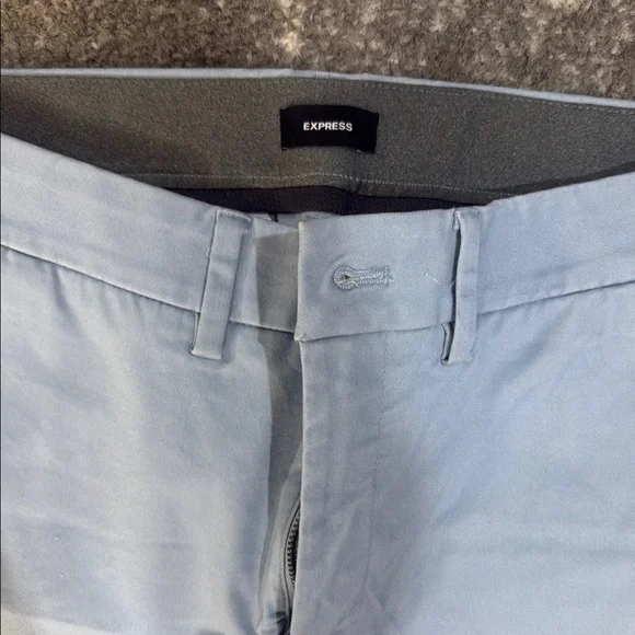Express Men's Sky Blue Chinos - Picture 2 of 3